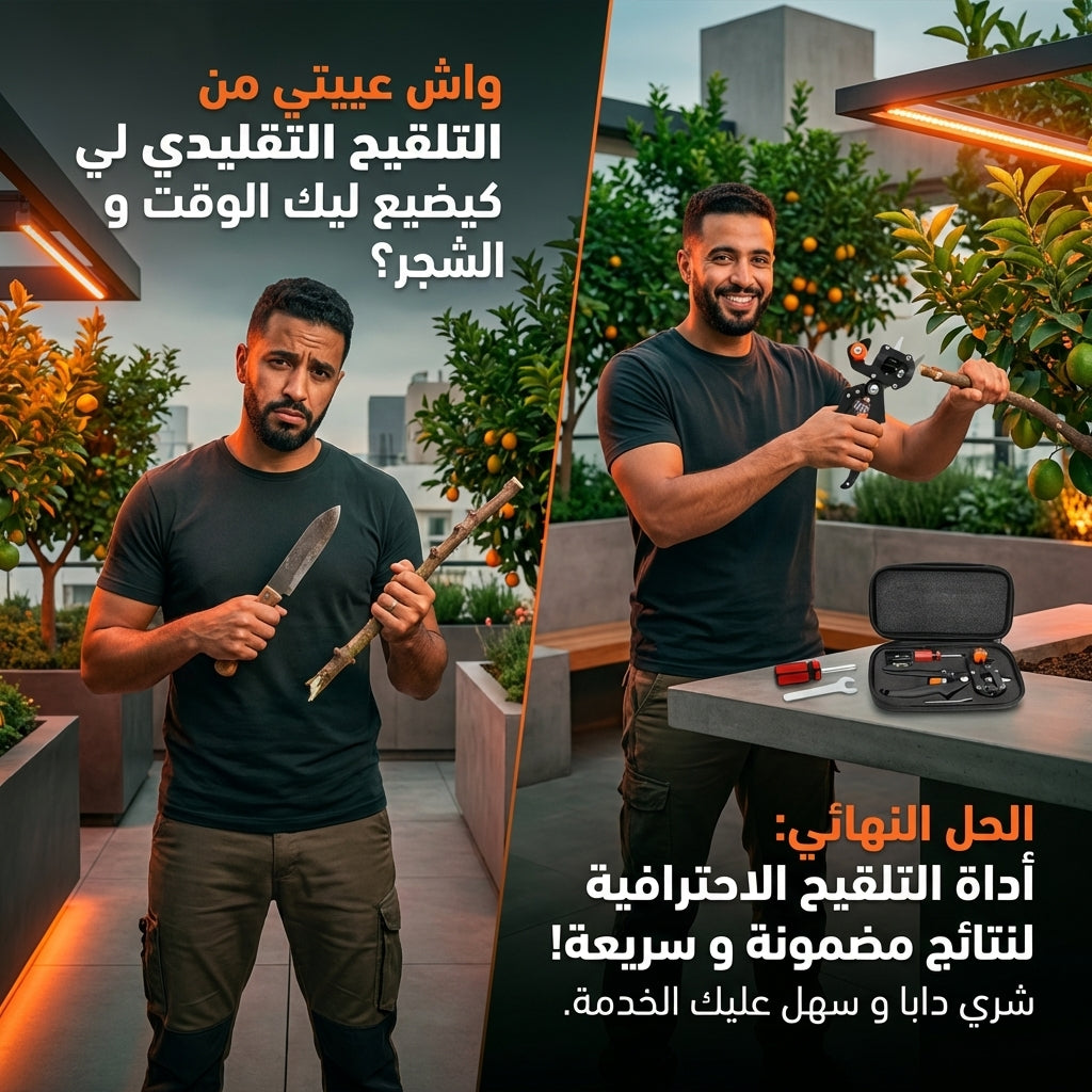 أداة تطعيم النباتات الاحترافية