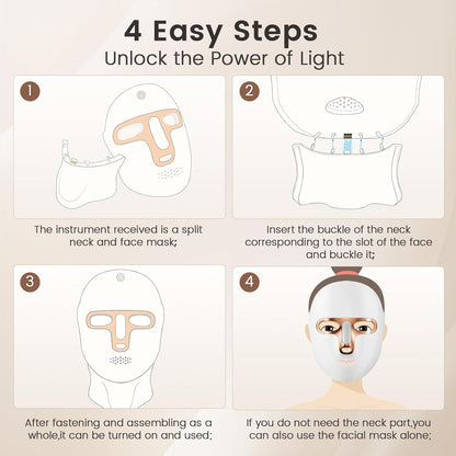 Masque Facial LED 7 Couleurs