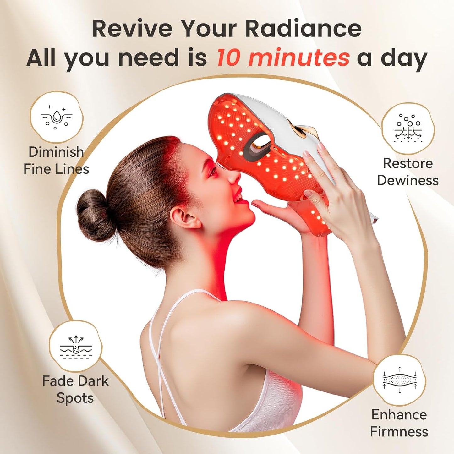 Masque Facial LED 7 Couleurs